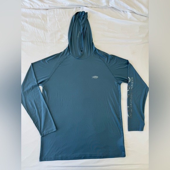 AFTCO samurai long sleeve sun hoodie size large - Picture 1 of 7